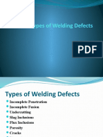 Types of Welding Defects: Incomplete Penetration, Fusion, Undercutting & More