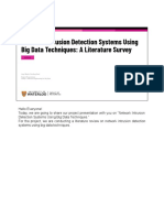 Network Intrusion Detection Systems Using Big Data Techniques: A Literature Survey