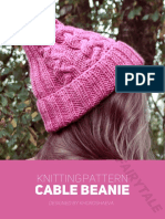 Cable Beanie Knit Pattern by IriscaFairyTale 240821