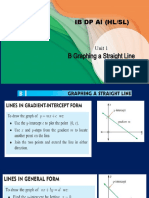 CH 1 B Graphing A Straight Line