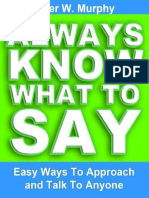 Always Know What To Say - Easy Ways To Approach and Talk To Anyone (PDFDrive)