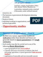 1.2. Sources of Project Ideas:: Opportunity Studies