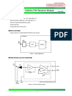 AD14113A 10gbit/s PIN Receiver Module: Features