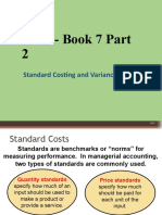 B124 - Book 7 Part 2: Standard Costing and Variance Analysis