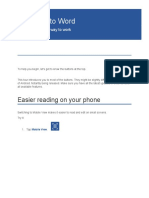 Welcome To Word: Easier Reading On Your Phone