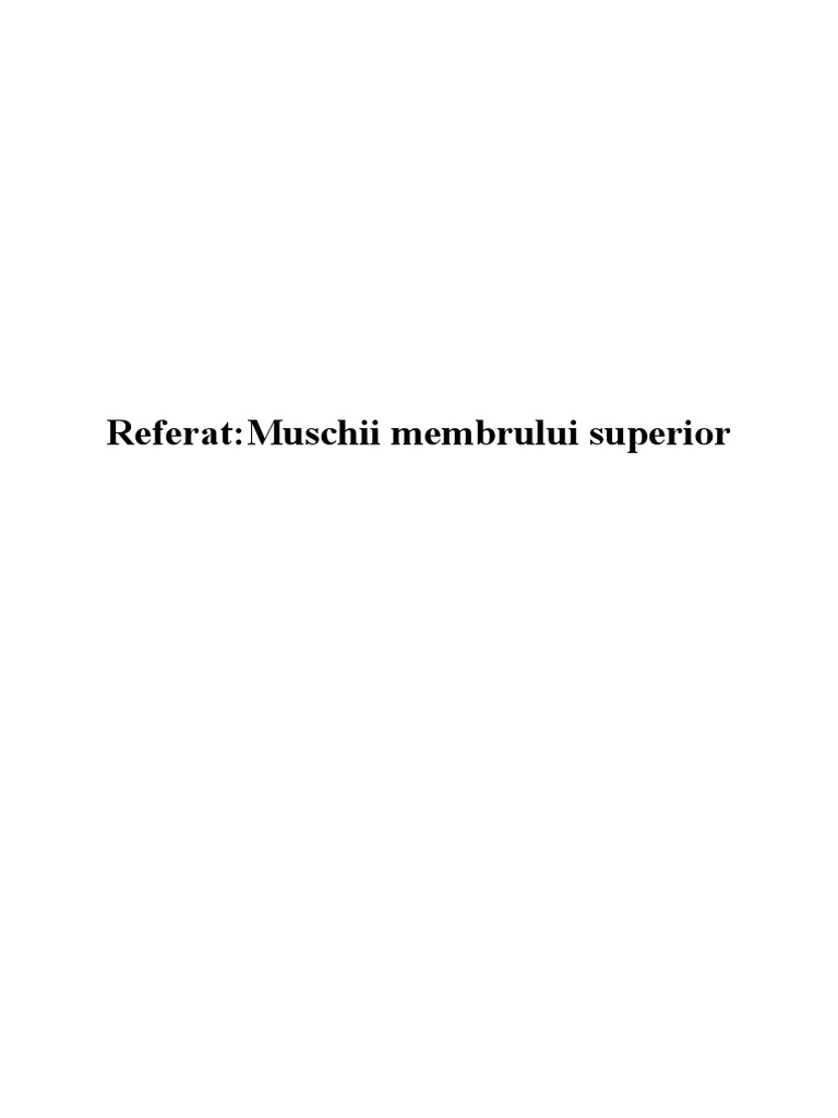 Solution Anatomie Muschii Membrului Superior Studypool