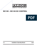 Bc138 - Bc139 DC Control: Installation & Operating Manual