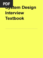 System Design Interview Textbook