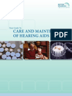 Care and Maintenance of Hearing Aids
