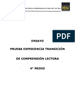 Experiencia Transición de Comprensión Lectora LE07-4M-2021