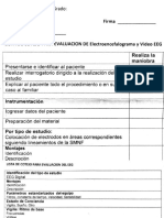 Guías de cotejo y análisis para EEG y PEV