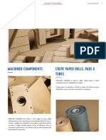 Machined Components Crepe Paper Rolls, Pads & Tubes: Insulation Products