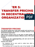 Transfer Pricing in Decentralized Organization
