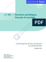 L'entreprise Et Les Contrats Le Droit Pénal: Cours 1/4