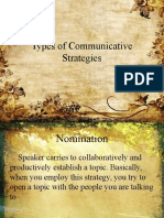 Types of Communicative Strategies Explained