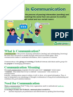 What Is Communication Report