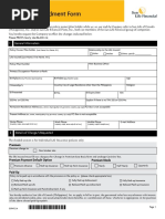 Financial Amendment Form: 1 General Information