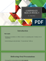 Corporate Skills-Week 5: By: Sanam Wasif