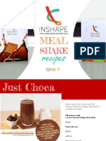 Chocolate InShape Meal Shake Recipe Ideas Under 40 Characters