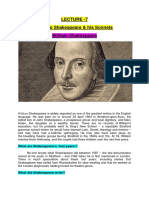 Lecture - 7 Intro To Shakespeare & His Sonnets William Shakespeare