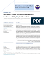 Caso-Paro en Colecistectomia Laparoscopica