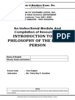 Introduction To The Philosophy of The Human Person (1G)
