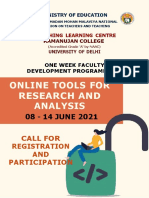 Online Tools For Research and Analysis: 08 - 14 JUNE 2021