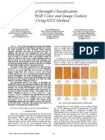 Wood Strength Classification Based On RGB Color and Image Texture Using KNN Method