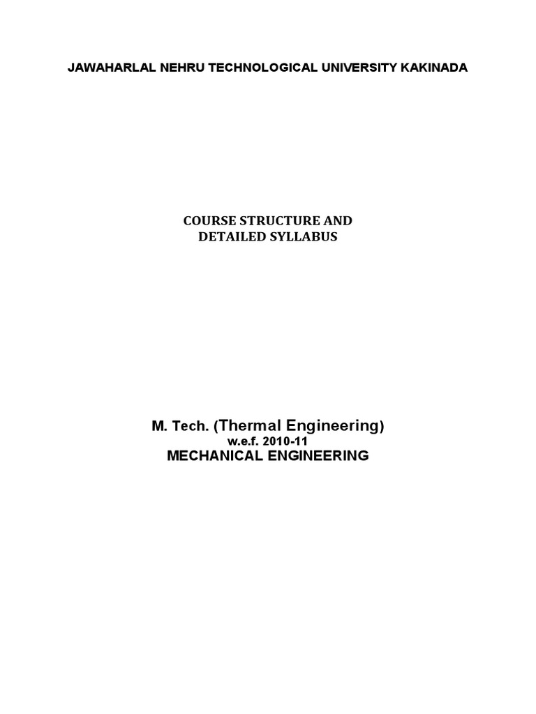 Course Structure and Detailed Syllabus Power Generation PDF Heat