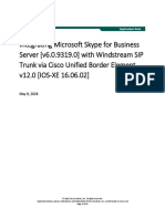 Integrating Skype For Business With Windstream Sip Trunk Via Cube