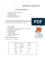 Petit Boulots Et Argent de Poche // Travail Sur Le Vocabulaire