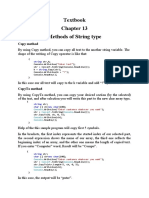 Textbook Methods of String Type: Copy Method