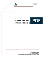 Espacios Vectoriales y Subespacios