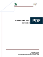 Espacios Vectoriales: Definición Y Propiedades