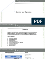 Operator and Expression: PPT CREATED BY: Prof. Rajesh K. Jha