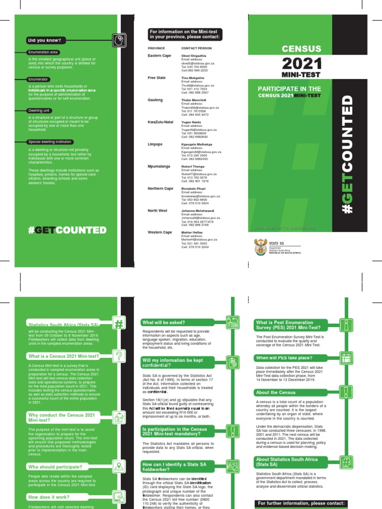 Census 2021 Mini-Test Contact Info | PDF | Census | Statistics