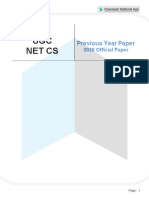 UGC NET CS 2020 Official Paper English