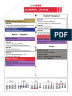 Calendário 2022 - EAD