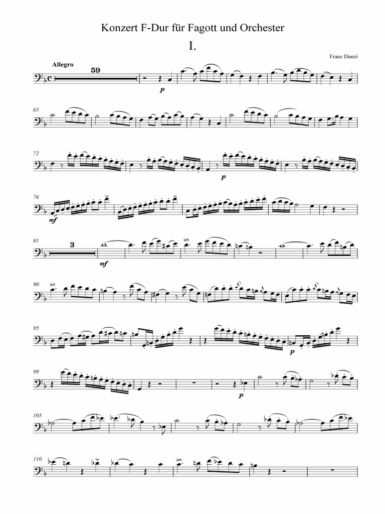 Danzi1 2 3 Bassoon Part PDF