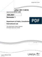 Tutorial Letter 201/1/2016: Semester 1 ADL2601