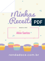 Minhas Receitas. BOLOS No POTE. Aline Santos