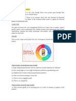 Describe The Concept of PLC: Characteristics of Introduction Stage Include