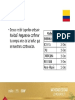 Colombia Pedir Como Regalo Customer Cutoff 2021
