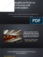 Cualidades Acústicas de Una Sala de Concierto