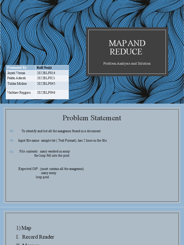Anagram Detection Using MapReduce | PDF | Applied Mathematics ...