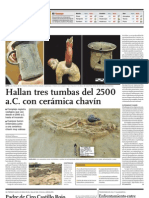 Hallan Tres Tumbas Del 2500 A.C. Con Cerámic Chavín