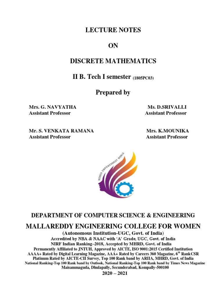 DM Digital Notes 2020-2021 Updated-1 | PDF | If And Only If ...