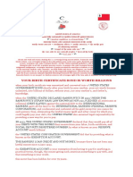 Birth Certificate Bond 01-17-2022 Signed and Fingerprinted in Red Ink Lowercase