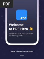 Welcome To PDF Hero : Explore The All-In-One PDF Editor For Everyday Work!