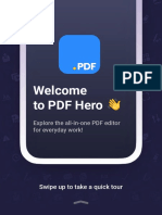 Welcome To PDF Hero : Explore The All-In-One PDF Editor For Everyday Work!